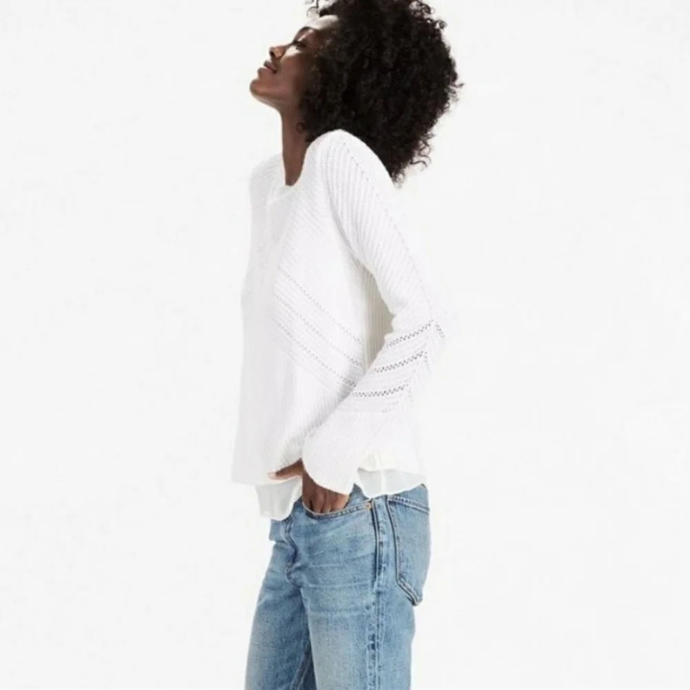 Lucky Brand White Nico Sweater